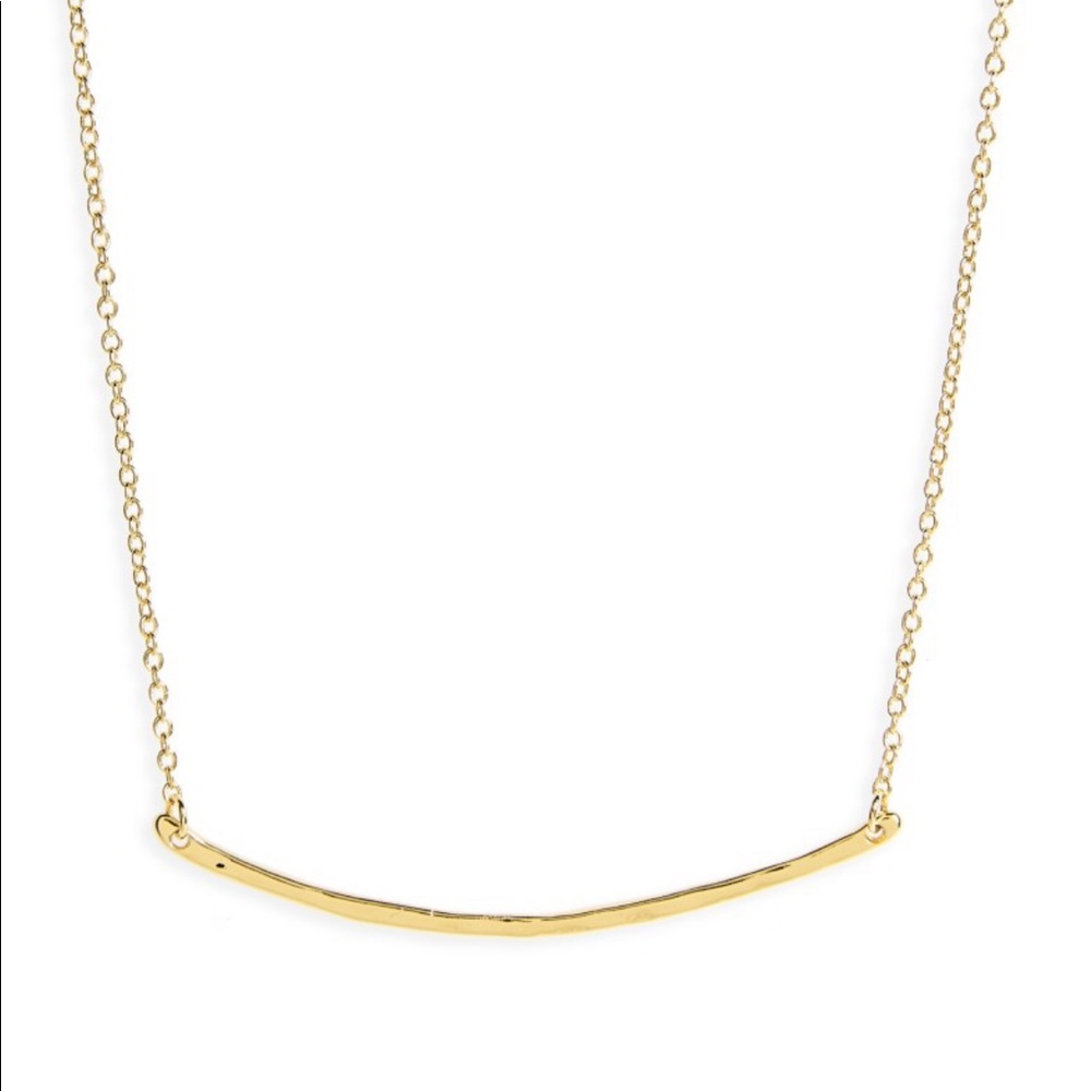 Gorjana gold bar necklace